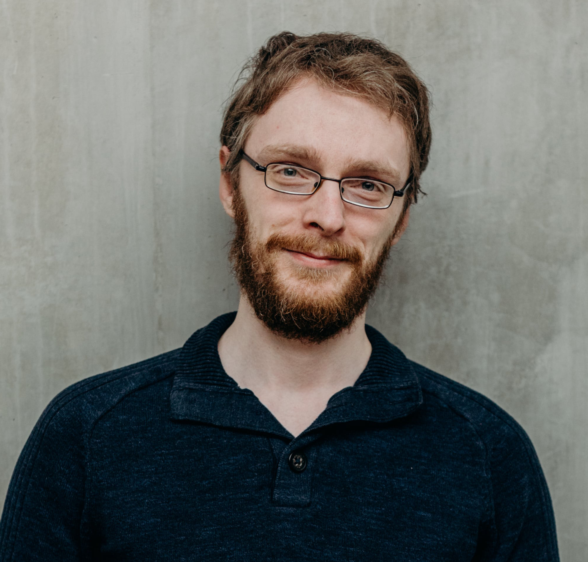 Professional portrait of a male developer
